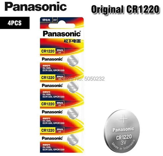 Main image of 4Pcs/Lot  CR1220 Button Cell Battery For Watch Car Remote Key cr 1220 ECR1220 GPCR1220 3v Lithium Battery