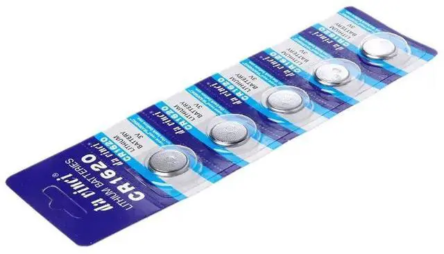 Main image of 5PCS Lithium Battery CR1620 Electronic Button Coin Cell Batteries 3VECR1620 DL1620 5009LC Watch Toy Remote CR 1620 270B