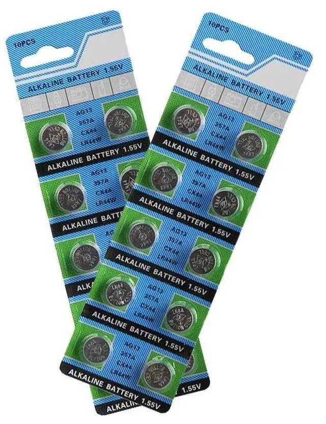 Alt view image 3 of 6 - DEAH 100PCS AG13 LR44 1.55V Alkaline Cell Coin Battery AG 13 LR44W LR1154 SR44 A76 357A 303 357 Button Batteries For Watches Toy