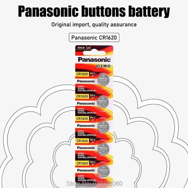 Alt view image 6 of 6 - Top Quality Lithium Battery 15Pcs/Lot CR1620 3V Li-ion Button Battery Coin Batteries For Watch Car Key GPCR