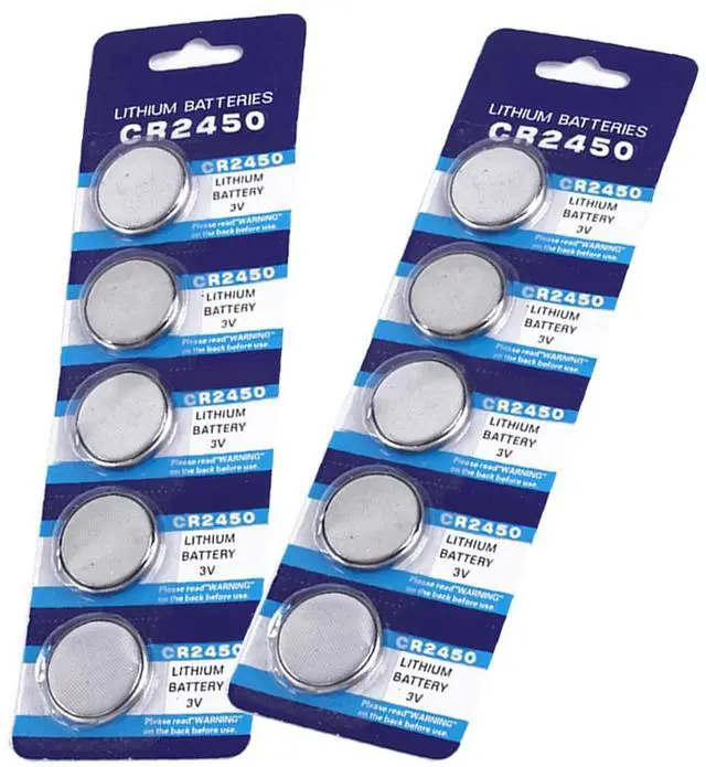 Alt view image 4 of 6 - Centechia Good Sale 10x Cell Button Coin Battery CR2450 2450 ECR2450 KCR2450 5029LC LM2450 Lithium Battery