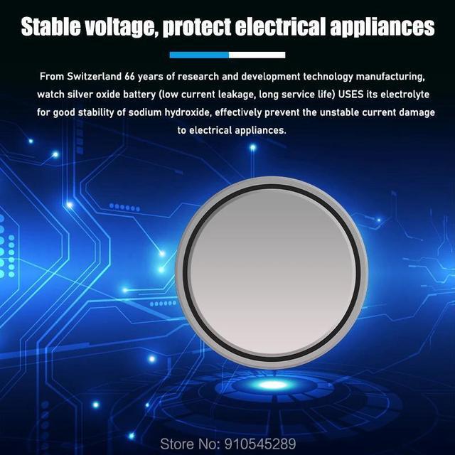 Alt view image 4 of 6 - 2PCS Renata Watch Battery 1.55V 395 SR927SW LR57 LR927 AG7 Silver oxide Button Coin Cell Batteries MADE IN Swiss