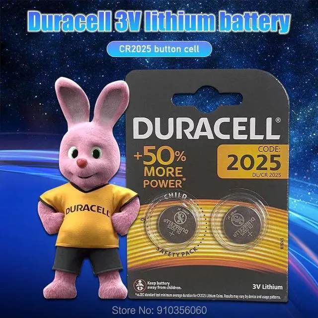 Alt view image 2 of 6 - 18pcs DURACELL cr2025 3V Button Cell Batteries For digital camera camcorder Watch Calculator Weight Scale DL/CR 2025