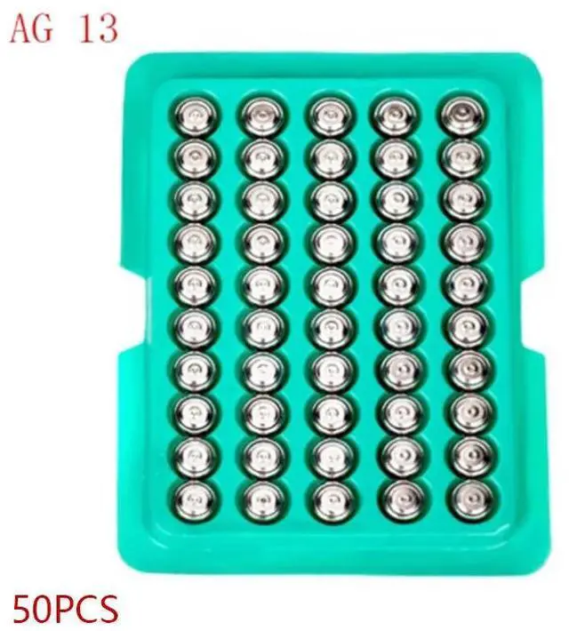 Main image of capacity50pcs Cell Coin Watches Battery LR44 AG13 L1154 357 SR44 1.5V Alkaline Button Batteries Suitable For Watch