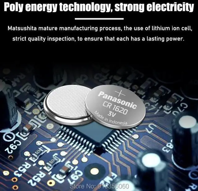Alt view image 5 of 6 - Top Quality Lithium Battery 15Pcs/Lot CR1620 3V Li-ion Button Battery Coin Batteries For Watch Car Key GPCR
