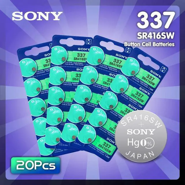 Main image of 20Pcs/Lot For Sony  LONG LASTING 337 SR416SW 623 D337 V337 SP337 Watch Battery Button Coin Cell For Watch Car Remotes