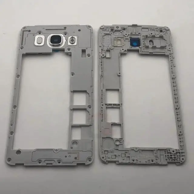 Alt view image 5 of 6 - Full Housing For Samsung J5 J510 J7 J710 2016 Front Mid Frame Plate Bezel Battery Back Cover Door Case With Side Buttons