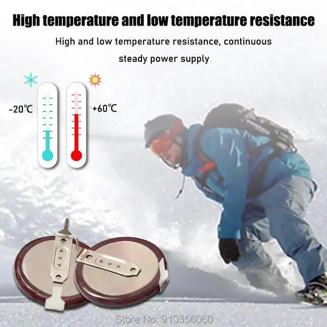 Alt view image 4 of 6 - VL2020 3V 20mAh coin type rechargeable 180 degrees fillet Li-ion button cell battery For Car Key