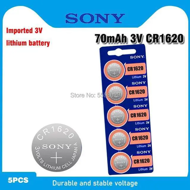 Main image of 5pcs/Lot For Sony CR1620 1620 ECR1620 DL1620 280-208 3V Cell Battery Lithium Button Battery Coin Batteries For Watches clocks