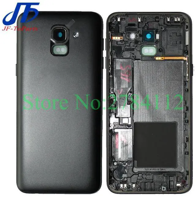 Main image of 10Pcs Full Housing For Samsung J4 J6 J8 2018 J400 J400F J600 J600F J800F J810 Frame Bezel Battery Back Cover Door + Side Buttons