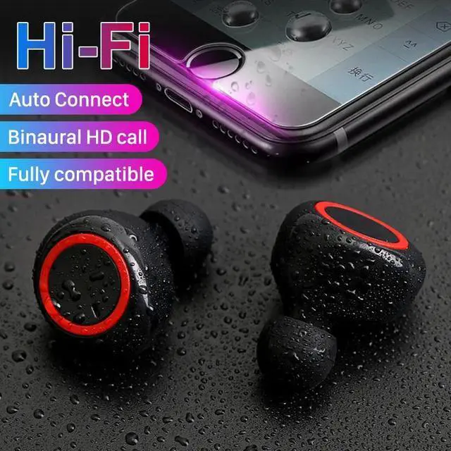 Alt view image 3 of 5 - A2 TWS Bluetooth Earphones Control Button Wireless 5.0 Bluetooth Headhones Sport Hifi Long Battery Life Noise Headset
