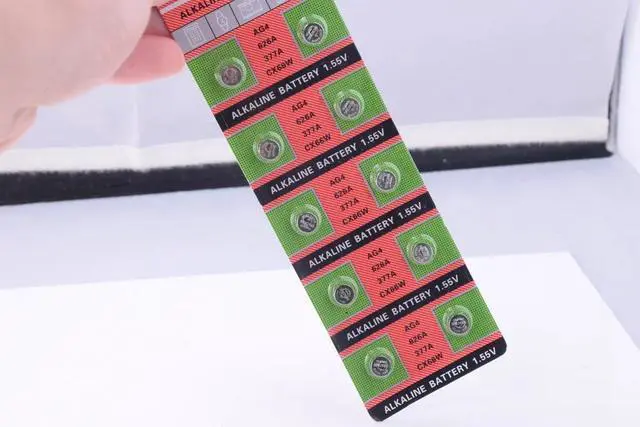 Alt view image 3 of 5 - 50PCS Watch Coin Battery AG4 377A 377 LR626 SR626SW SR66 LR66 Button Cell Batteries Toys Remote Camera