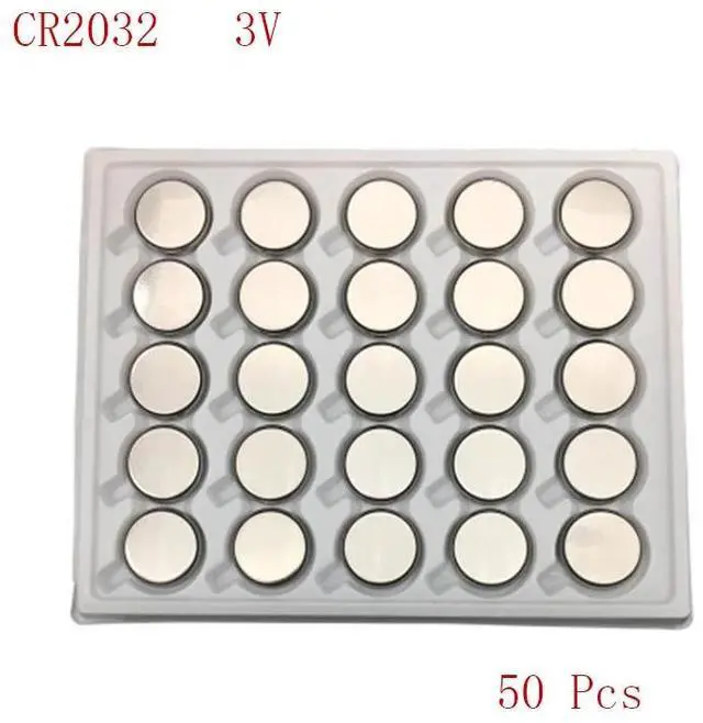 Main image of 50Pcs 3V CR2032 Lithium Button Cell Battery BR2032 DL2032 CR2032 Button Coin Cell BatteriesFor Watches clocks calculator