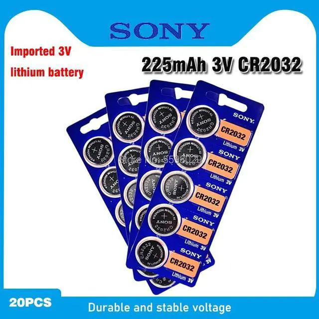 Main image of 20pcs/lot for sony CR2032 3V Lithium Battery For Watch Remote Control Calculator CR2032 2032 button cell coin batteries