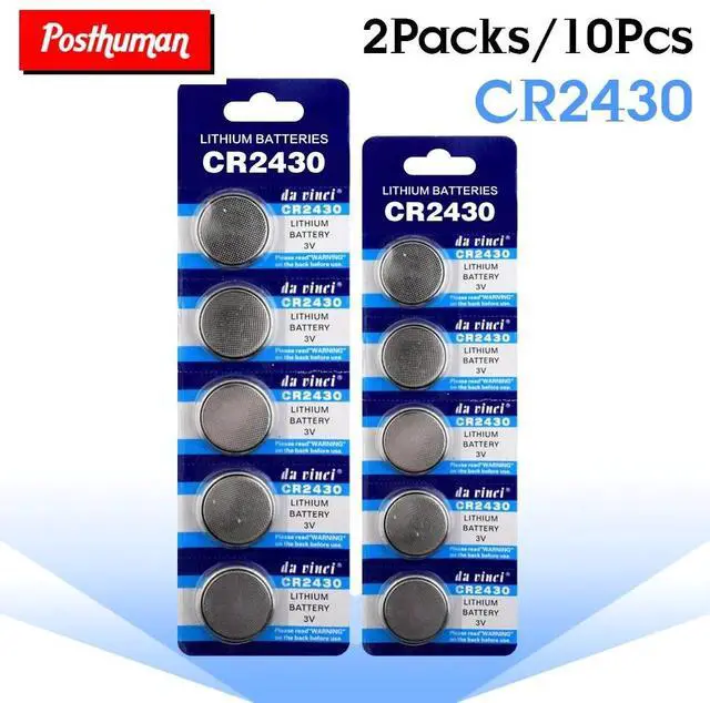 Main image of 10pieces CR2430 3 Volt Lithium-ion Button Battery CR 2430 ECR2430 KL2430 KCR2430 BR2430 Coin Battery For Watch Calculator