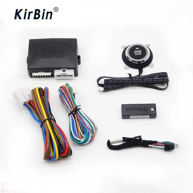 Alt view image 5 of 5 - Kirbin Car Alarm With Autostart,Using Mobile App To Start The Engine Remotely,Engine Start With One Start Stop Button