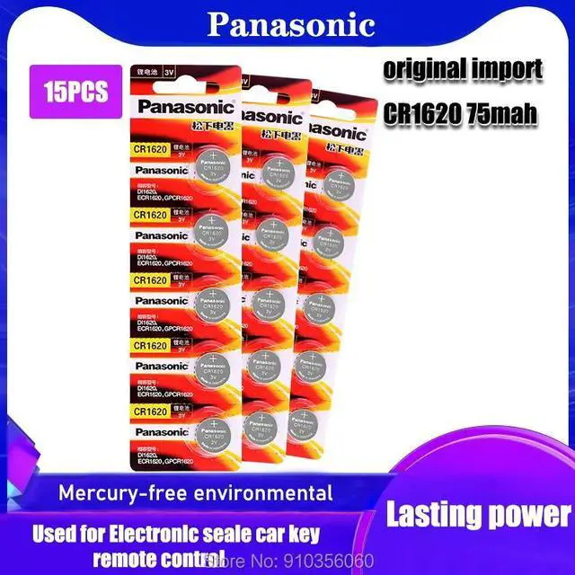 Main image of Top Quality Lithium Battery 15Pcs/Lot CR1620 3V Li-ion Button Battery Coin Batteries For Watch Car Key GPCR