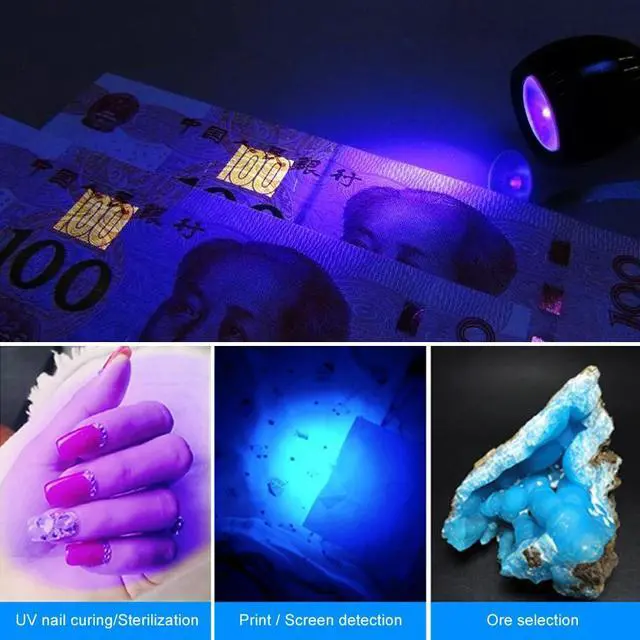 Alt view image 4 of 6 - USB Led Desk Light Mini Clip-On Flexible Bright Led UV Lamp Adjustable Glue Nail Dryer Cash Medical Product Detector with Switch