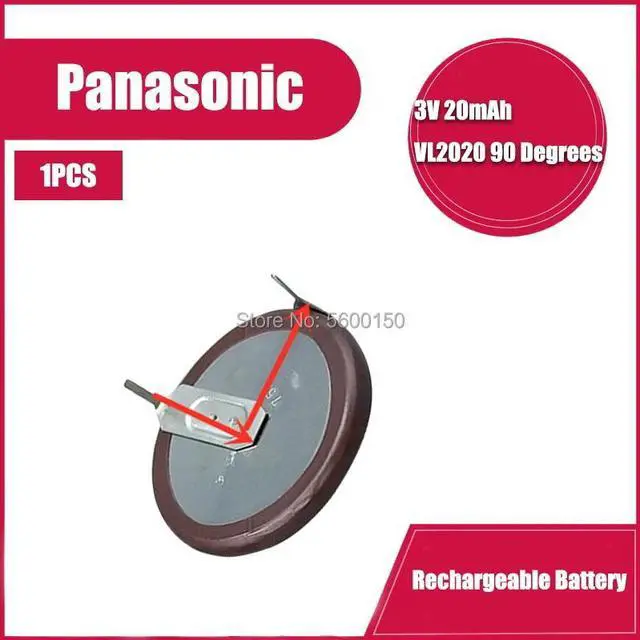 Main image of VL2020 Car Key Fobs With Legs 90 degrees Rechargeable For  Button Battery
