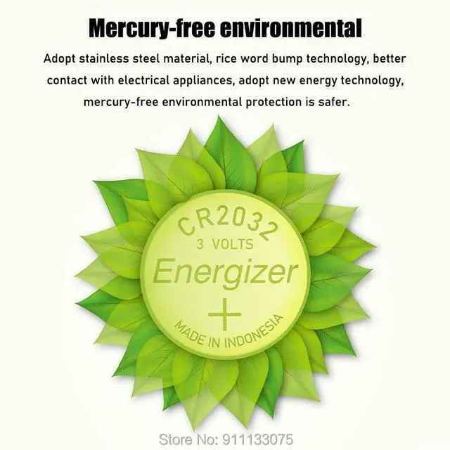 Alt view image 5 of 6 - 30PCS Energizer CR2032 CR 2032 DL2032 ECR2032 3V Lithium Battery For Watch Toy Calculator Car Remote Control Button Coin Cell