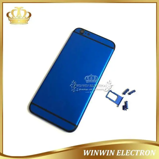 Alt view image 3 of 6 - Tested Warranty Rear Housing for iphone 6S Battery Door Back Cover Middle Frame Colorful Chassis with Card Tray and Buttons