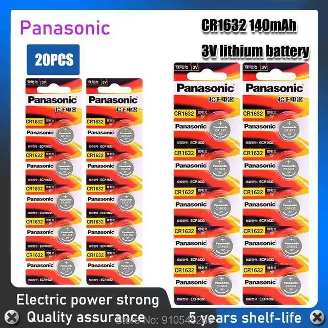 Main image of 20Pcs CR1632  3V Lithium Batteries 1632 DL1632 Cell Button Coin Battery For Remote Control Computers Calculators Watch