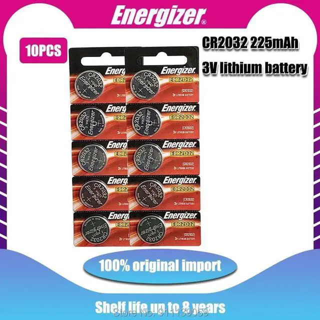 Main image of 10PCS Energizer CR2032 Button Cell Battery 3V Lithium Batteries for Watch Toys Computer Calculator Control DL/CR 2032