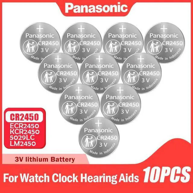 Main image of 10PCS  CR2450 CR 2450 ECR2450 KCR2450 LM2450 5029LC 3V Lithium battery For Watches Car Remote Control Button Cell Coin