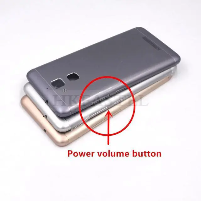 Alt view image 3 of 5 - ZC520TL housing For Asus Zenfone 3 Max ZC520TL Back Cover Battery Door Camera Lens With power volume Button