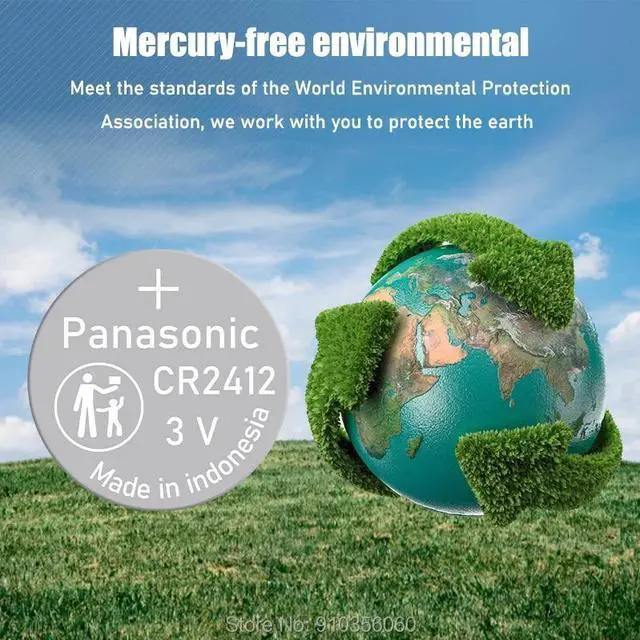 Alt view image 4 of 6 - 4pcs/lot  CR2412 3V Lithium Button Coin Battery for Swatch Watch Key Fobs Batteries Cell for Car Controller CR 2412