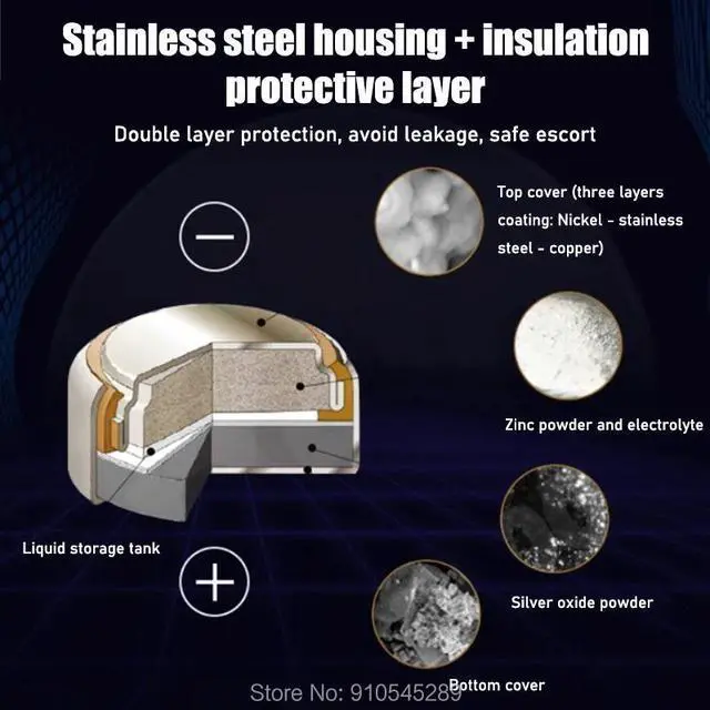 Alt view image 5 of 6 - 2PCS Renata Watch Battery 1.55V 394 SR936SW 936 Silver oxide Button Coin Cell Batteries MADE IN Swiss