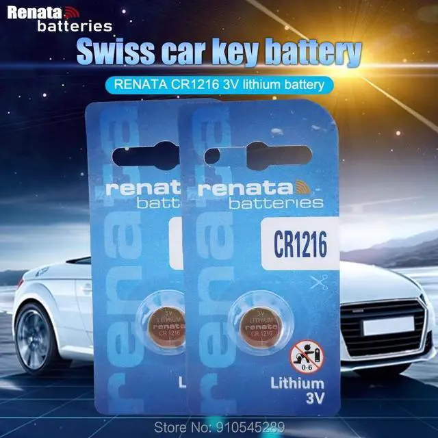 Alt view image 6 of 6 - 2PCS RENATA  CR1216 CR 1216 1216 Watch Clock Lithium Battery Pilas DL1216 BR1216 ECR1216 5034LC LM1216 Button Coins Cells