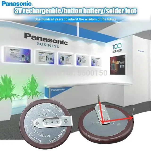 Alt view image 5 of 5 - VL2020 Car Key Fobs With Legs 90 degrees Rechargeable For  Button Battery