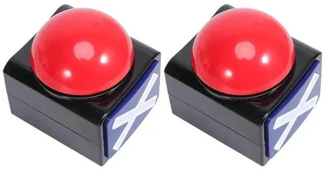 Alt view image 6 of 6 - 2Pcs Squeeze Sound Box Game Answer Buzzer Electronic Sounding Toy TV Show Sound Button without Battery Red