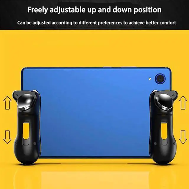 Alt view image 4 of 6 - PUBG Trigger Controller Gamepad For Ipad Tablet Capacitance L1R1 Aim Button Joystick Grip For Mobile Phone FPS Game Accessories