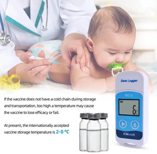 Alt view image 4 of 6 - RC-5 High-precision Digital USB Temperature Data Logger for Warehouse Storage, Refrigerated Transport, Laboratory, Etc
