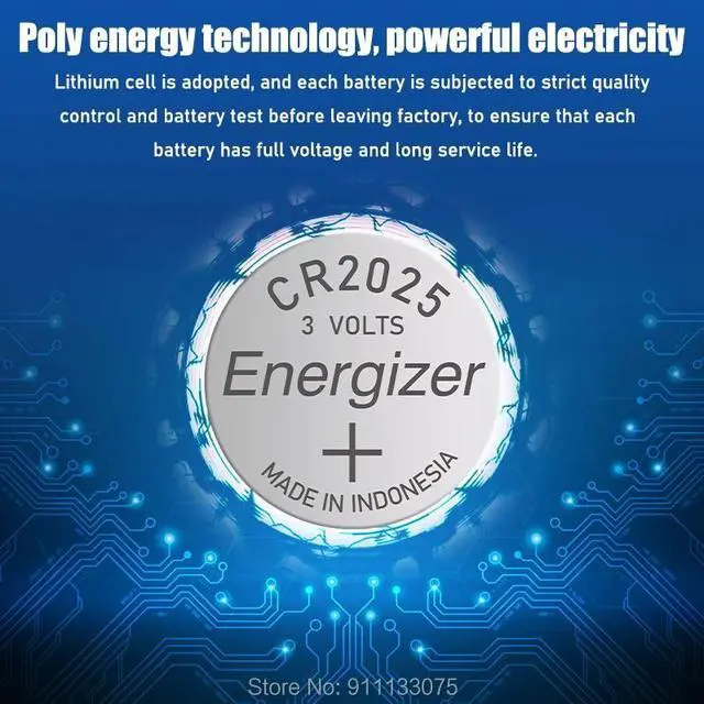 Alt view image 4 of 6 - 30PCS for Energizer CR2025 Button Cell Battery 3V Lithium Batteries for Watch Computer Calculator Control DL/CR 2025