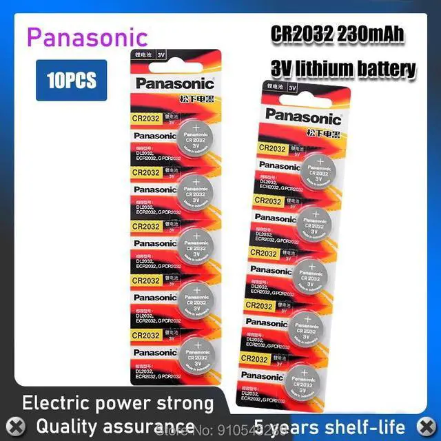 Main image of 10pcs 3v CR2032  Brand  Battery For Button Cell Coin Batteries For Watch Computer Toys Voice Recorders