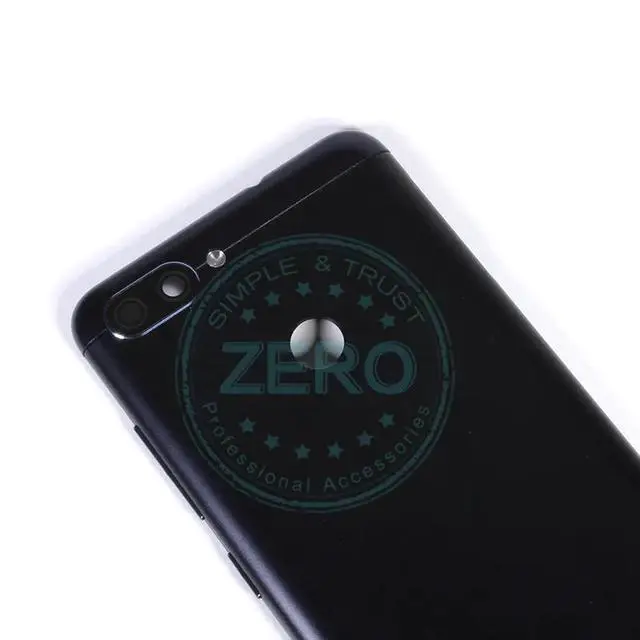 Alt view image 4 of 6 - For Asus Zenfone Max Plus M1 ZB570TL Back Battery Cover Metal + Side Button Keys Rear Housing Battery Door Spare Parts