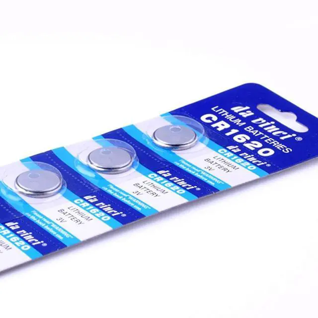 Alt view image 6 of 6 - 2020  promotional 20pcs 3v CR1620 CR 1620 coin cells 1620 ECR1620 Button Battery 3 V Volt CR1620 Lithium-ion Coin Battery