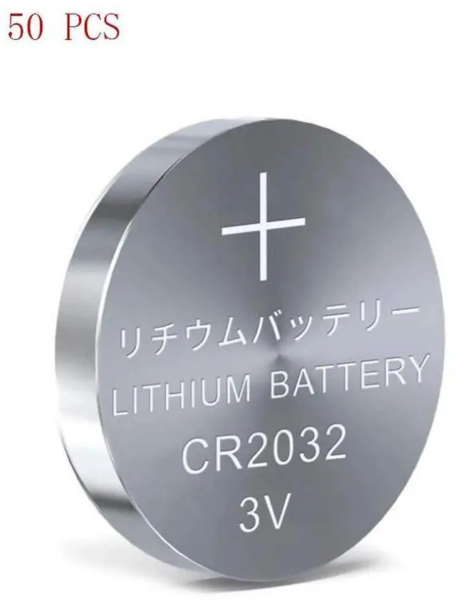 Alt view image 2 of 6 - 50Pcs 3V CR2032 Lithium Button Cell Battery BR2032 DL2032 CR2032 Button Coin Cell BatteriesFor Watches clocks calculator