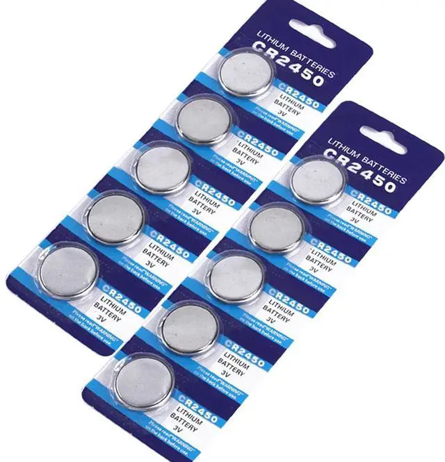 Alt view image 3 of 6 - Centechia Good Sale 10x Cell Button Coin Battery CR2450 2450 ECR2450 KCR2450 5029LC LM2450 Lithium Battery