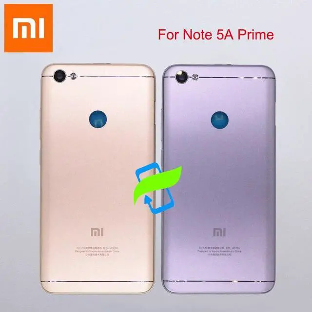 Main image of Battery Back Cover For Xiaomi Redmi Note 5A Prime Back Housing Rear Door Case Redmi Note5A Volume Button+Camera Lens