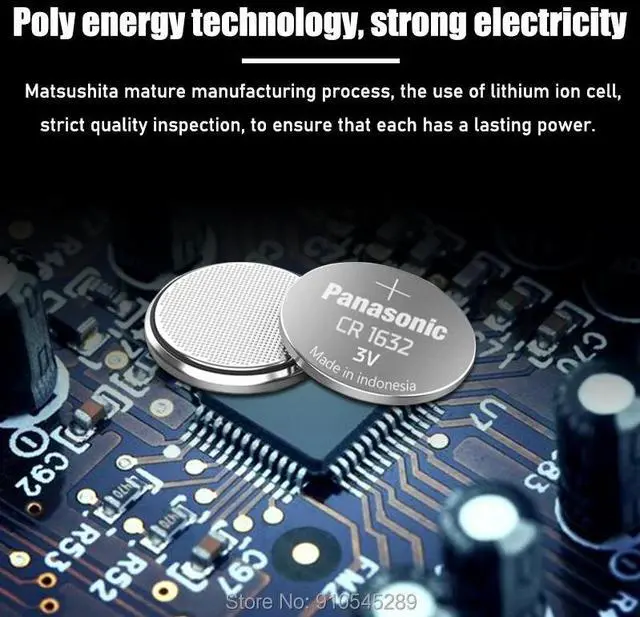 Alt view image 2 of 6 - 20Pcs CR1632  3V Lithium Batteries 1632 DL1632 Cell Button Coin Battery For Remote Control Computers Calculators Watch
