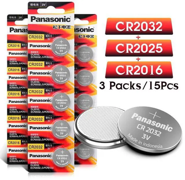 Alt view image 2 of 6 - Hot sale  5pcs cr2016+5pcs cr2025+5pcs cr2032 3v button cell coin lithium li-ion batteries for watch car toy