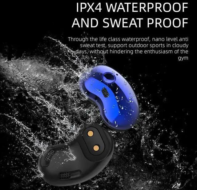 Alt view image 4 of 6 - S6 Plus TWS Comfortable Mini Button Bluetooth Earphones High-end Waterproof HiFi Sound Binaural Call Earpieces 9D Sport Earbuds