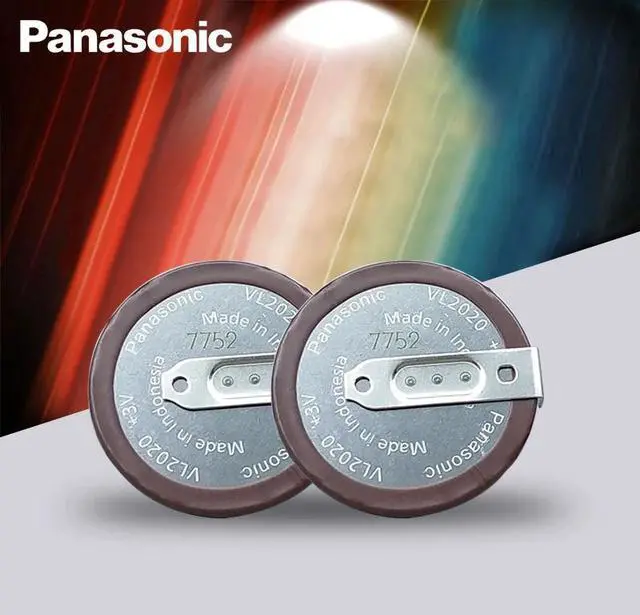 Alt view image 4 of 4 - VL2020 3V 20mAh coin type rechargeable 90 degrees fillet lithium button cell battery