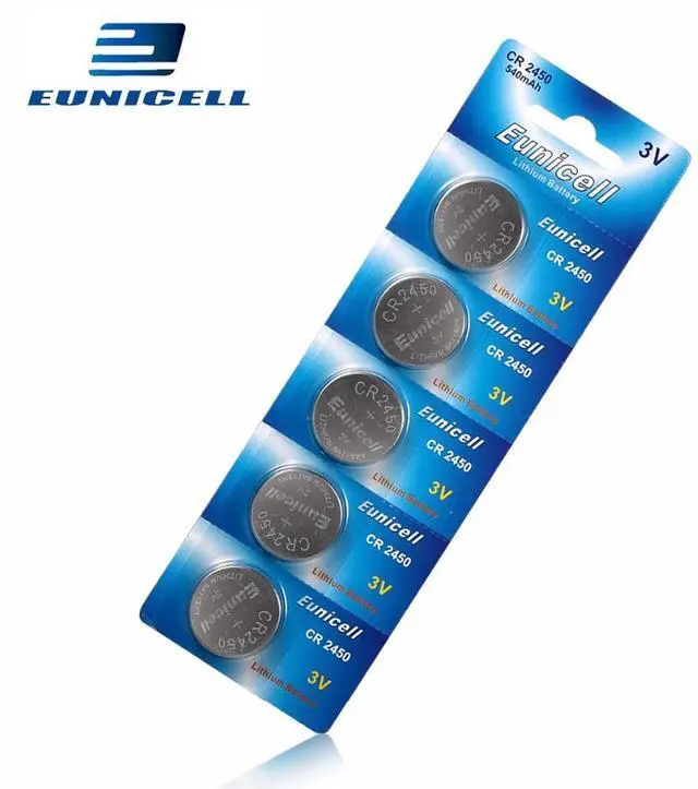 Alt view image 3 of 5 - 10PCS 350mAh Button Battery 3V CR2450 CR 2450 ECR2450 KCR2450 5029LC LM2450 DL2450 BR2450 Alkaline Button Cell Coin Batteries