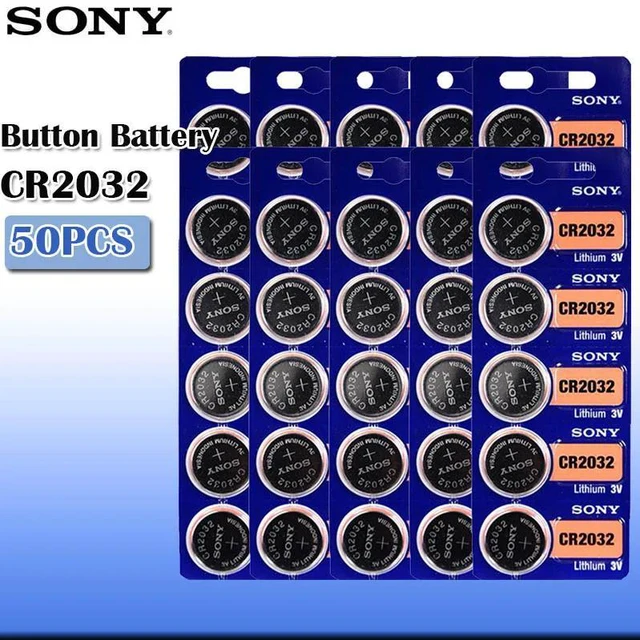 Main image of 50pcs/lot sony CR2032 3V Lithium Battery For Watch Remote Control Calculator CR2032 button cell coin batteries