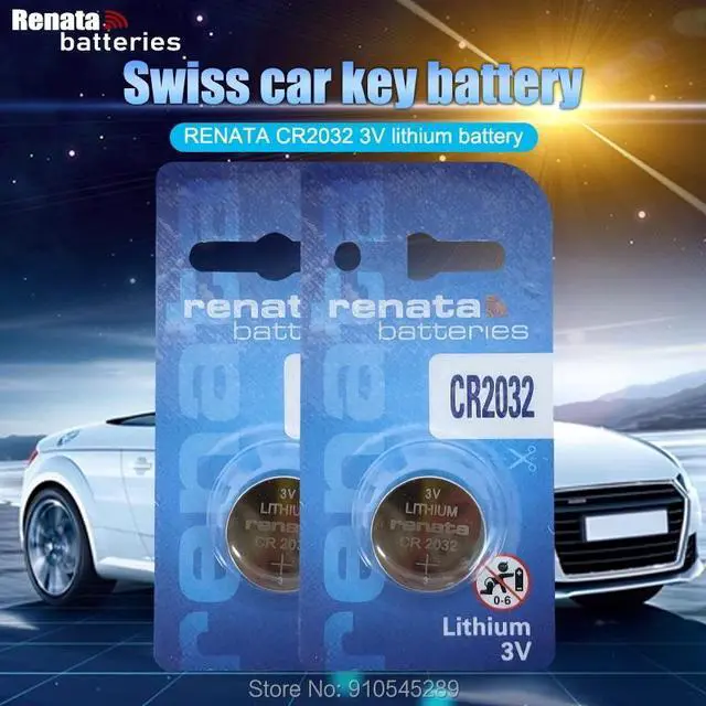 Alt view image 2 of 6 - 2pcs RENATA cr2032 cr 2032 3V Lithium Battery For Watch computer Remote Control Calculator button cell coin battery